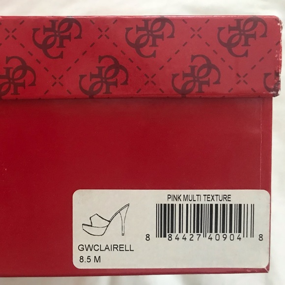 Guess Pink Glitter Heels size 8.5 - Picture 6 of 6